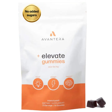 Avantera Elevate Gummies Premium Nootropic Supplement - Beat Brain Fog - Best Focus Supplements for Memory & Focus Support - Energy Without Crash - 60 Gummies for Women & Men Avantera Au supplements