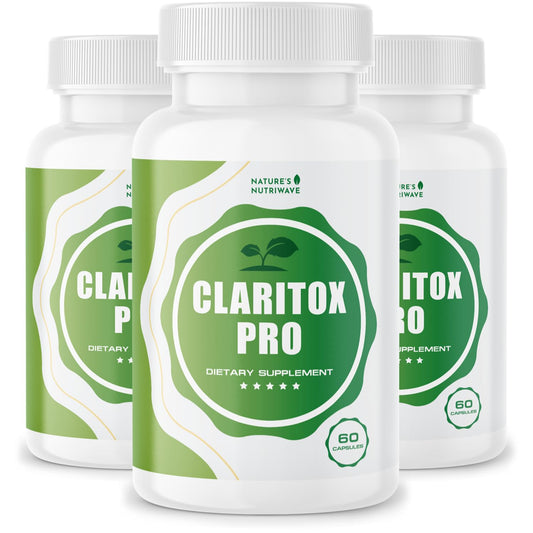 Claritox – Daily Wellness Supplement with Zinc, Chromium, Alpha Lipoic Acid, Green Tea Extract, Resveratrol & Botanical Blend – Non-GMO, Stimulant-Free Formula – 60 Caps, 30 Servings, 3 Month Supply Nature’s NutriWaveAu supplements