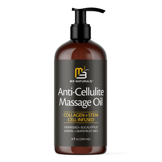 Anti Cellulite Massage Oil for Massage Therapy - Collagen and Stem Cell Skin Tightening M3 NaturalsAU supplements