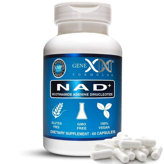 Genex Formulas NAD+ 250mg Serving 60 Capsules Nicotinamide Adenine Dinucleotide (Actual NAD+ Not a Precursor) (1) Genex FormulasBuy Supplements Australia