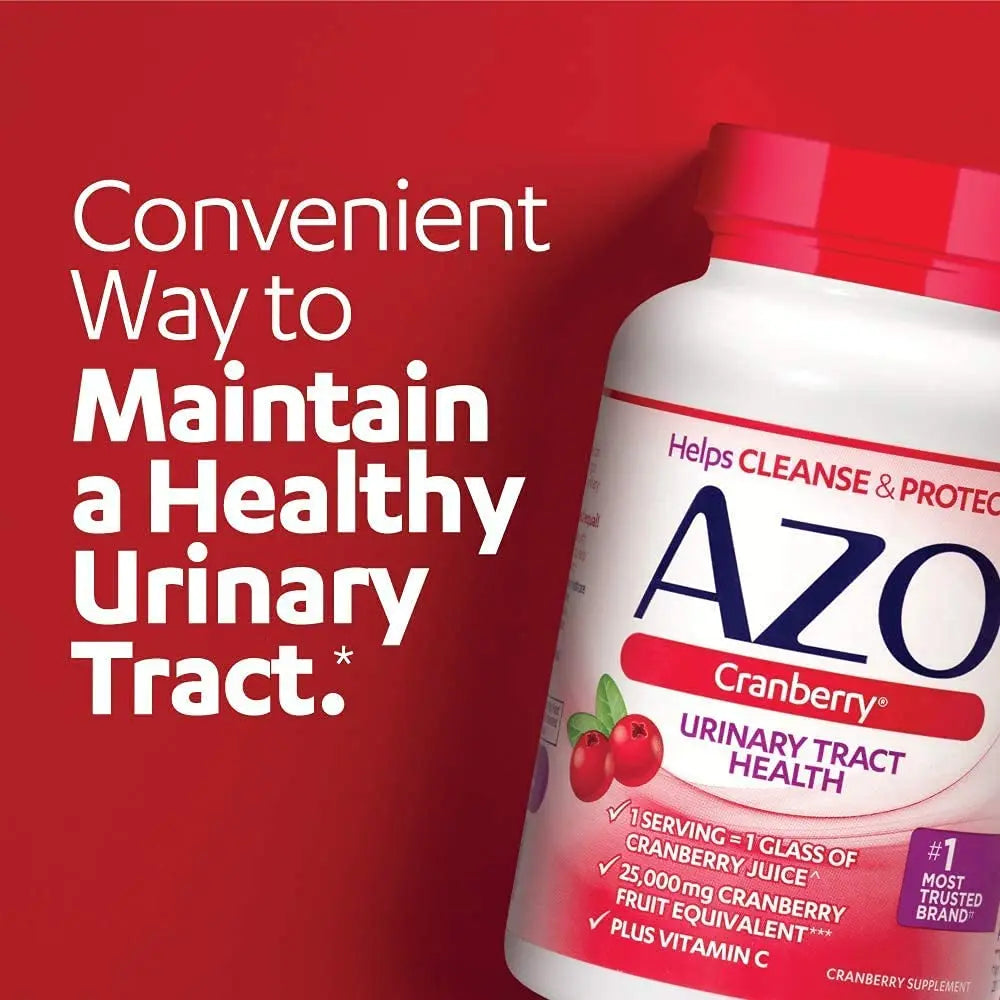 AZO Bladder Control with Go-Less Daily Supplement | Helps Reduce Occasional Urgency & Leakage | 54 Count Cranberry Urinary Tract Health | 100 Softgels AZO Au supplements