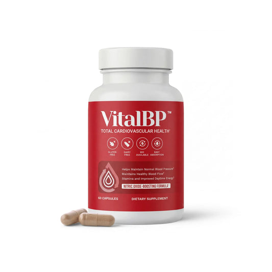 Vital BP - Support for Normal Blood Pressure - Supports Blood Flow & Arteries - with CoQ10, L-Citrulline, and K2 & D3-60 Capsules VitalBPAU supplements