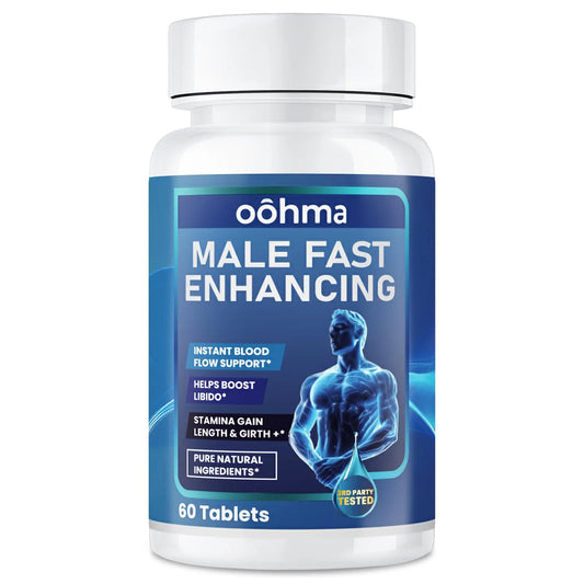 Oohma New Male Enhancing Supplement, Designed to be Fast Acting for Blood Flow to Gain Length & Girth + Stamina, Maca, Epimedium, and Other Natural Ingredients, 3rd Party Tested Supplement 60 Tablets OohmaAu supplements