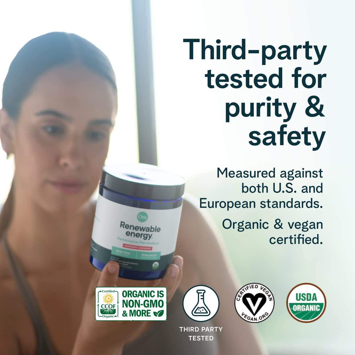 Ora Organic Natural Pre Workout Powder - Raspberry Lemonade Flavor- Provides Jitter Free Ora Organic Au supplements