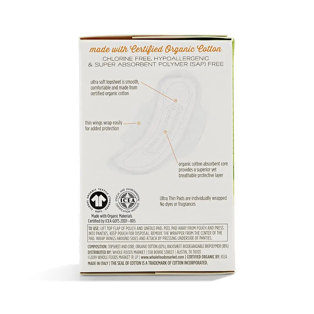 Azalea, Organic Cotton Pads, Regular, 10 ct 365 by Whole Foods Market uk supplements