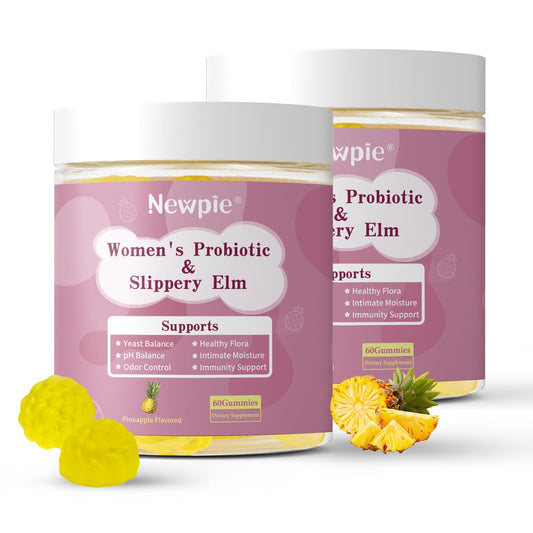 Blltzzz Her Juicy Women's Probiotic Gummies | Pineapple Flavor | Contains Slippery Elm and Probiotic Blend to Support Women's Intimate pH Balance, Gut Wellness and Overall Well-Being | 60 Gummies (2) BlltzzzAu supplements