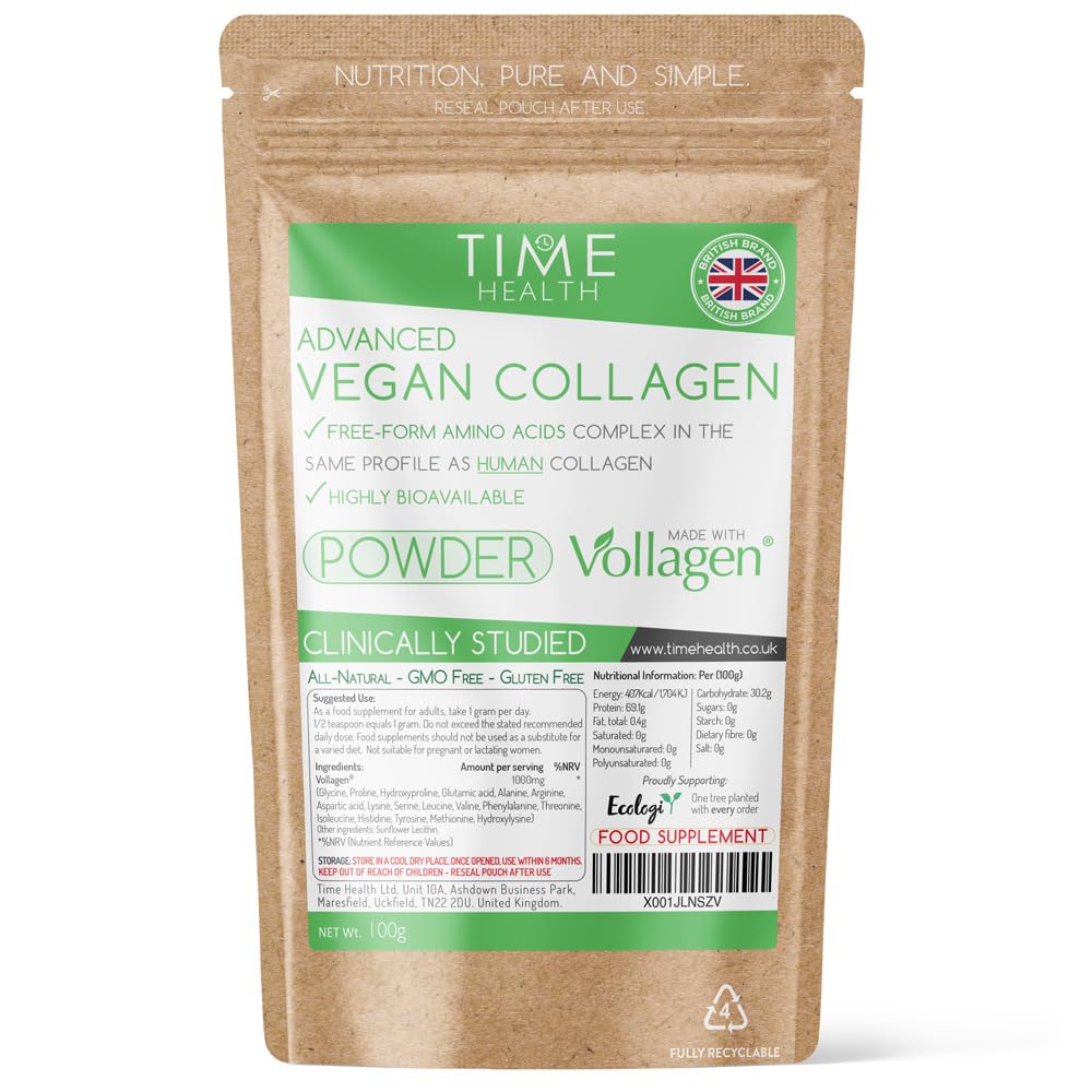 Vollagen® Advanced Vegan Collagen Powder - Amino Acid Complex in Ratio of Collagen Time Health Au supplements