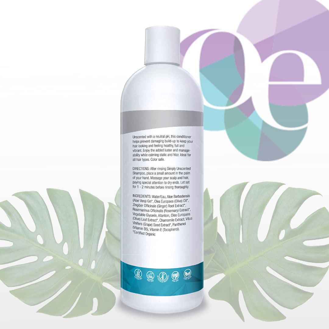 Organic Excellence Sulfate Free Conditioner - Fragrance, Gluten, Paraben Free, Color Safe. Organic Herb Extracts and Oils, Natural Hair Care for the Whole Family, 16 fl ounces (473 ml) Organic Excellence Au supplements