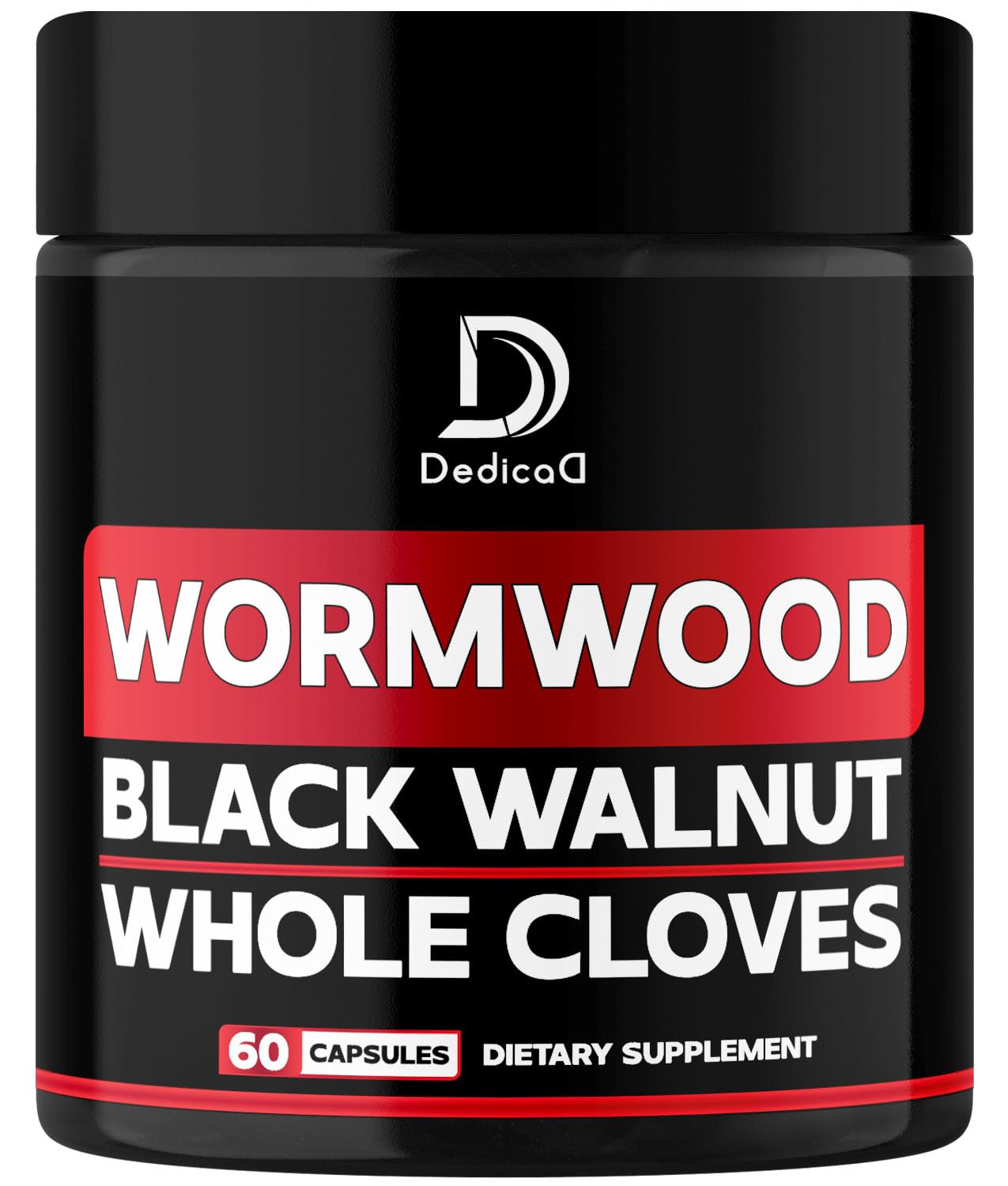 DEDICAD 1500mg Wormwood Capsules with Black Walnut & Cloves - Artemisia Annua Supplement for Immunity - 60 Vegan Capsules DEDICAD Au supplements