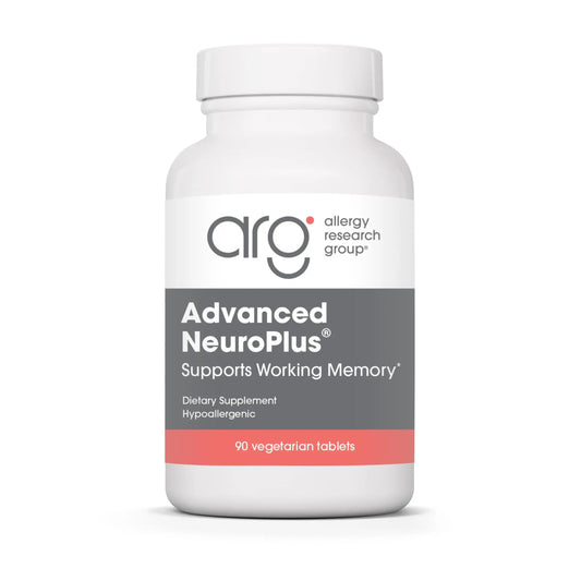 Allergy Research Group Advanced NeuroPlus - Nootropic Formula with Spearmint Extract, Lions Mane & Citicoline - Supports Working Memory Focus & Cognitive Function - 30 Servings - 90 Tablets Allergy Research GroupAu supplements