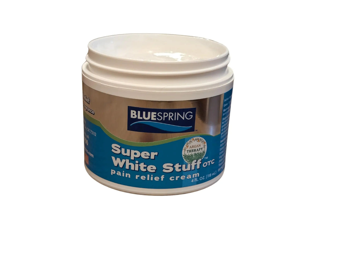 Back Pain Relief Cream with Emu Oil - Super White Stuff Natural Pain Reliever -Topical Cream for Muscle and Joint Pain Relief - Experience Sore Muscle Relief in 5 Minutes - 4 oz Emu Therapy uk supplements