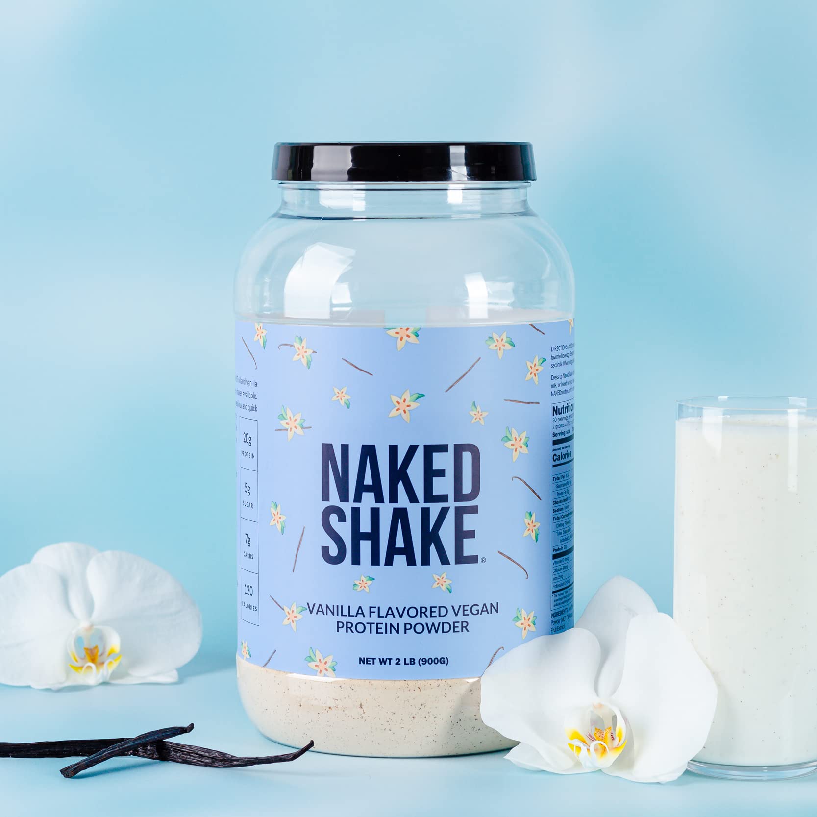 NAKED nutrition Naked Shake - Vanilla Protein Powder - Plant Based Protein Shake NAKED Au supplements