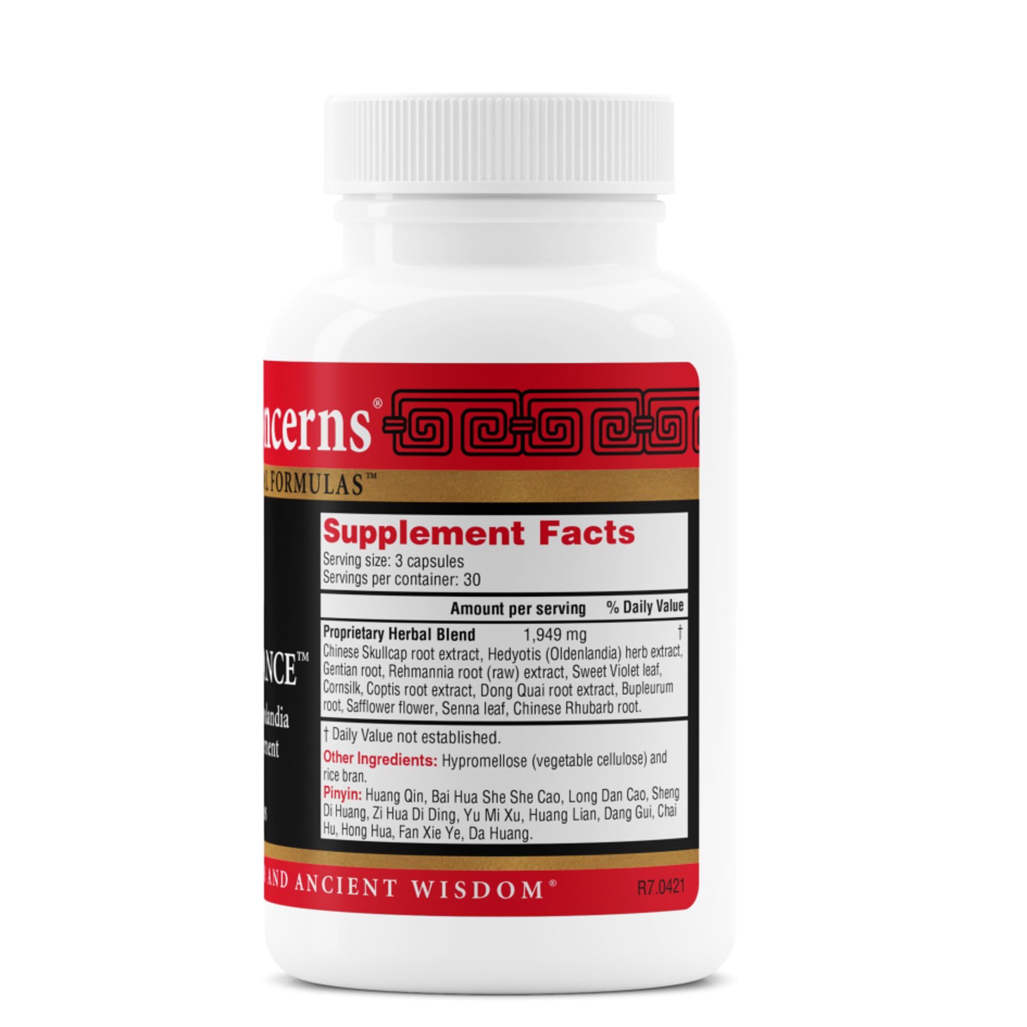 Health Concerns Skin Balance – Herbal Supplement for Skin Support, Itching Relief, & Circulation – Chinese Herbal Supplements for Men & Women – Skullcap, Dong Quai, Coptis Root - 90 Capsules Health Concerns Au supplements