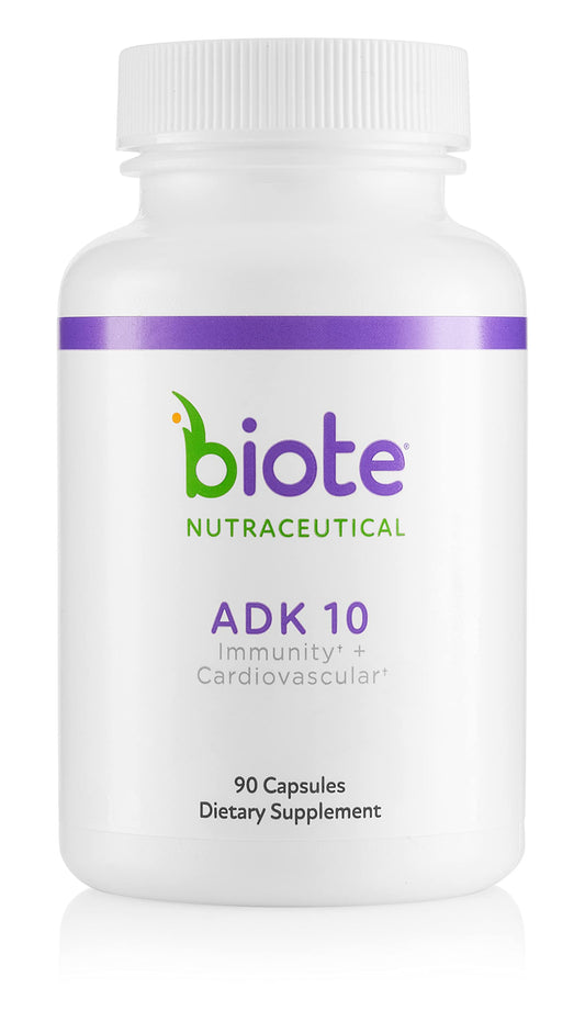 Biote Nutraceuticals - ADK 10 - Immunity + Cardiovascular (90 Capsules) BioteUS supplements