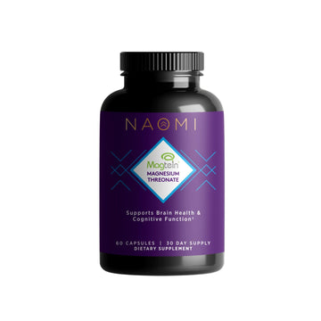 NAOMI Magnesium L-Threonate with 2,000mg Patented Magtein®, High Absorption Elemental Magnesium, Memory Supplement - Brain Health, Focus, Nerve Support, Heart Health, Natural Sleep Aid, 60 Veggie Caps NAOMI Au supplements