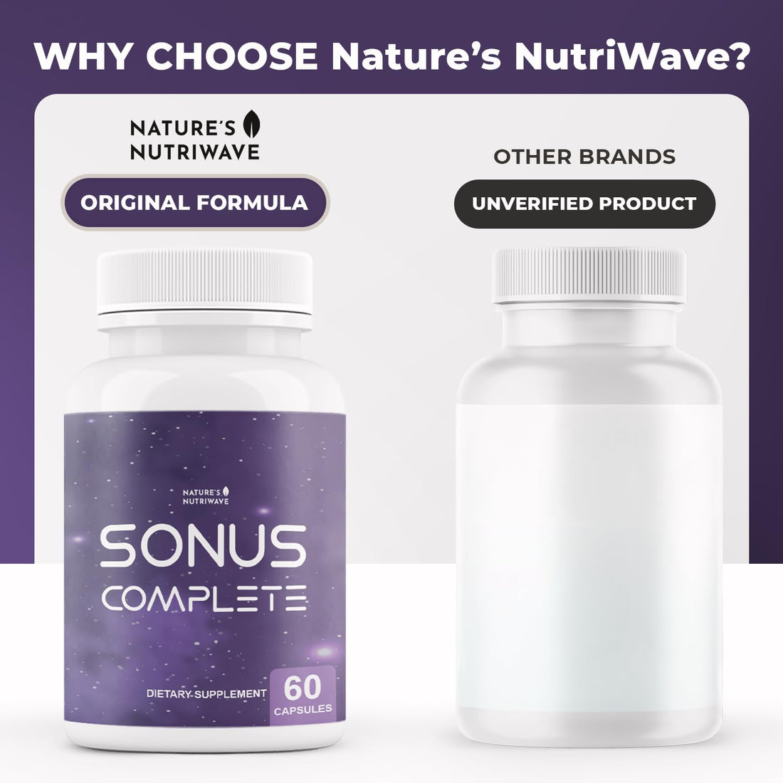 Nature’s NutriWave Sonus Complete – Natural Daily Formula with Vitamin C, B6, B12 & Folic Acid – Non-GMO, Easy to Use, GMP Certified – 60 Capsules, 1 Month Supply Nature’s NutriWave Au supplements