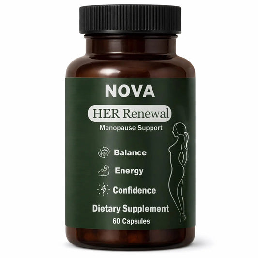 DFTLUUE NOVA Menopause Relief Support for Her - Probiotic Estrogen Balance Formula with Curcuminoids & Botanical Extracts – Supports Hormonal Balance, Comfort & Daily Well-Being – 60 Capsules (1) DFTLUUEAU supplements