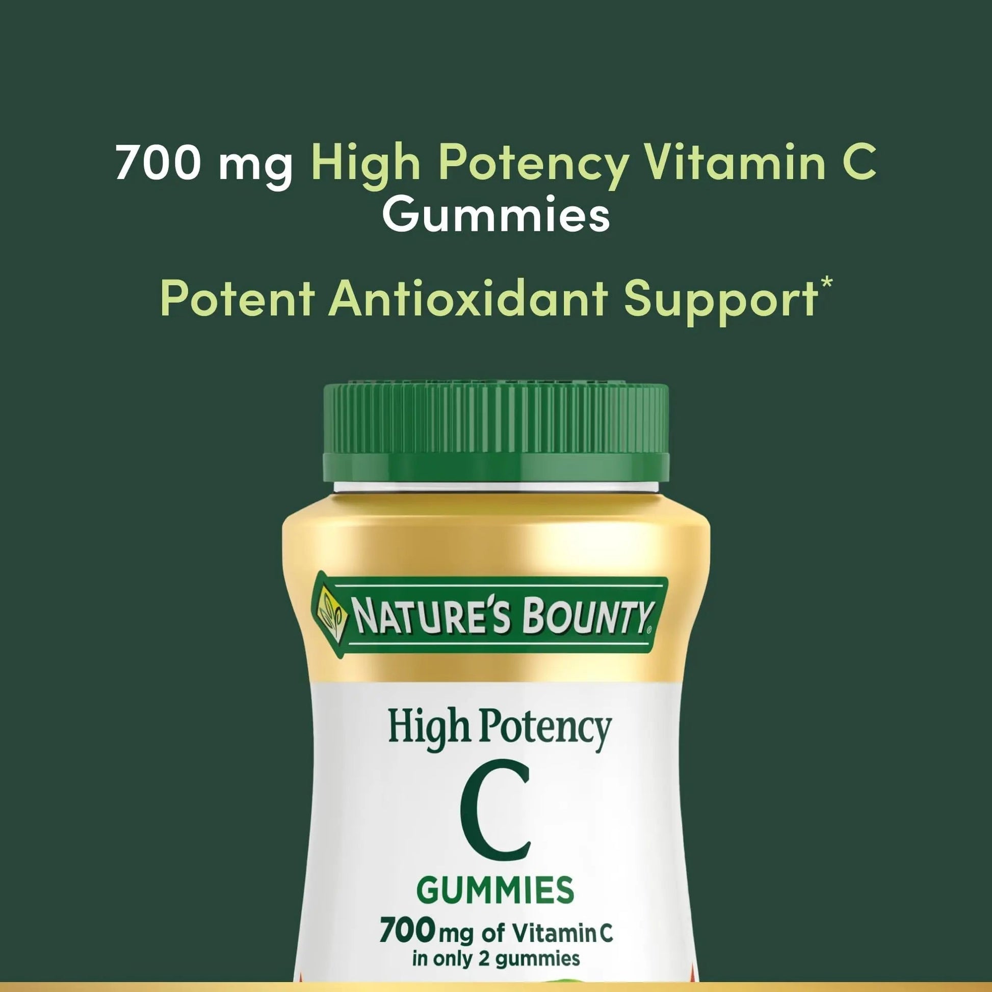 Nature’s Bounty Vitamin C Gummies 700mg, High Potency Vitamin C Chewable Gummies for Adults, Immune Support Supplement Nature's Bounty Au supplements