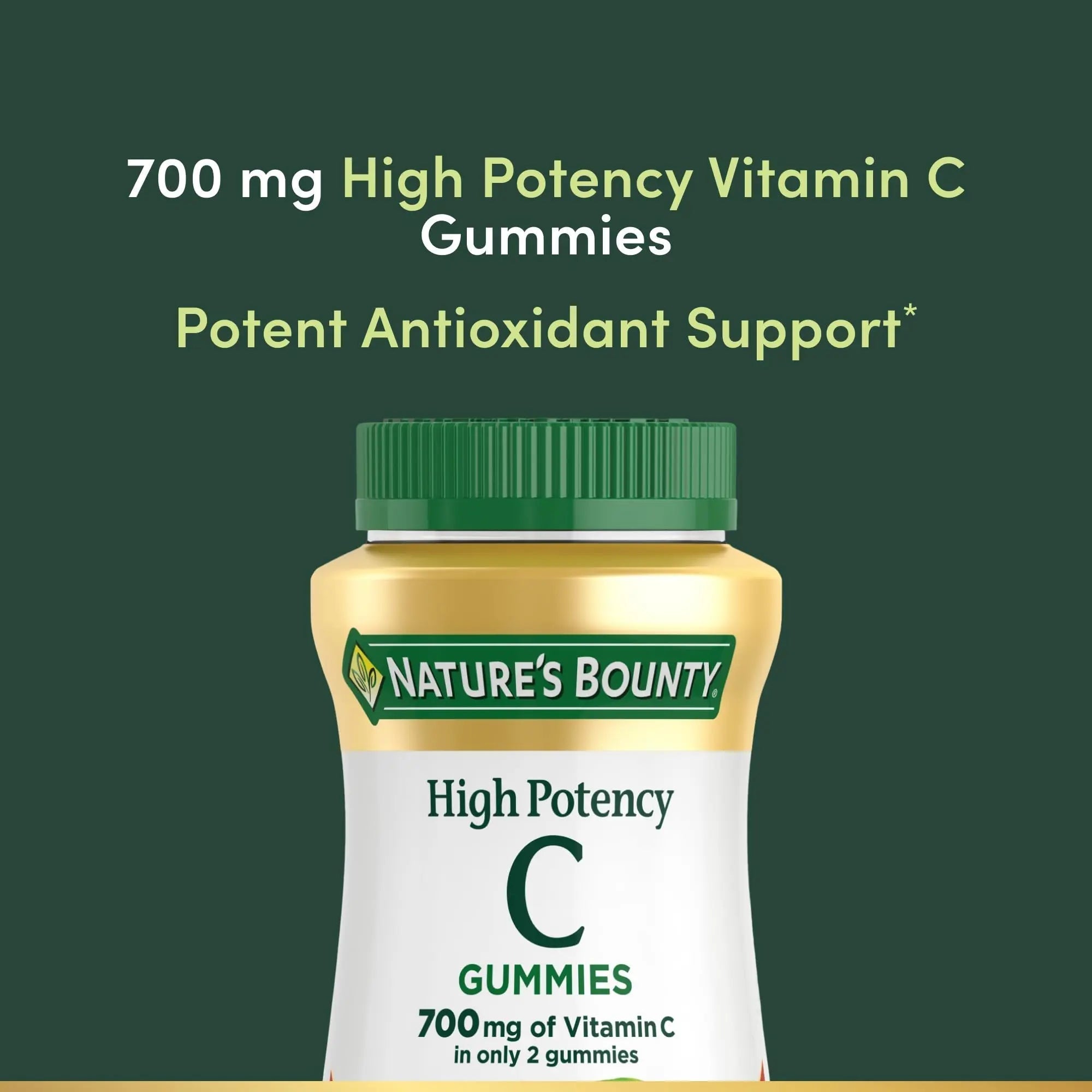 Nature’s Bounty Vitamin C Gummies 700mg, High Potency Vitamin C Chewable Gummies for Adults, Immune Support Supplement Nature's Bounty Au supplements