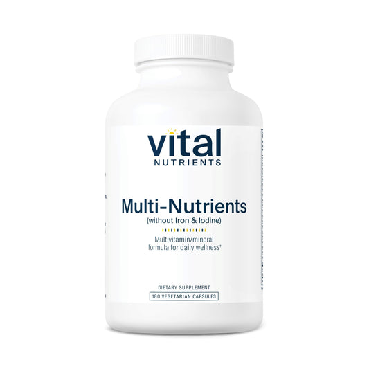 Vital Nutrients Multi-Nutrients (No Iron or Iodine) - Comprehensive Vegetarian Daily Multivitamin and Mineral Formula with Potent Antioxidants* - Gluten, Dairy, Soy Free - Non-GMO - 180 Capsules Vital NutrientsAu supplements