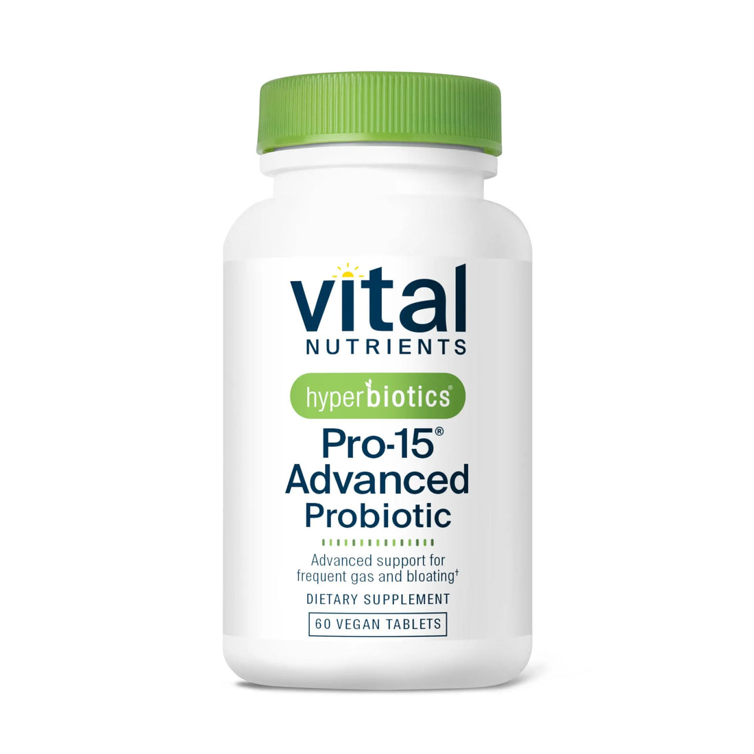Hyperbiotics Vital Nutrients Pro-15 Advanced Probiotics for Women and Men | 15 Strains + Kiwifruit | Clinically Studied Daily Probiotics for Digestive Health, Gas, & Bloating | 60 Vegan Tablets Hyperbiotics uk supplements