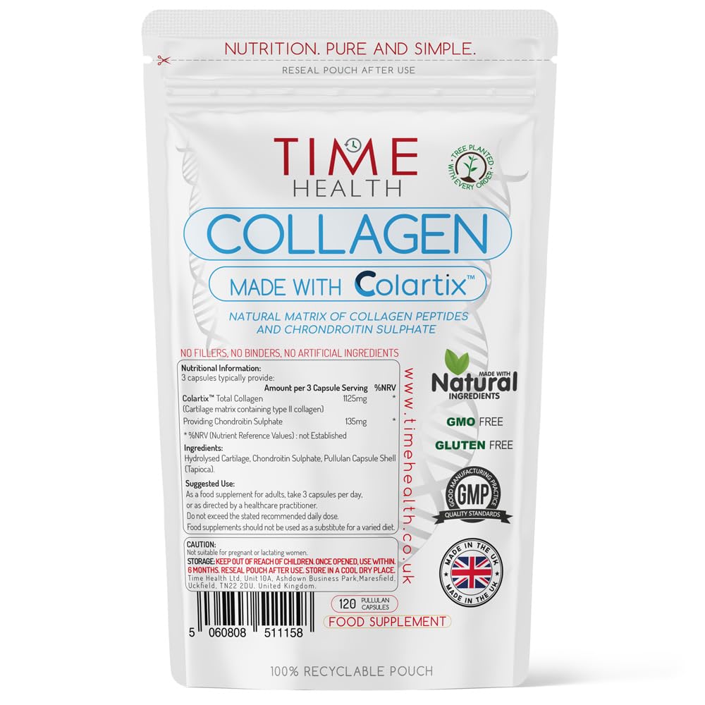 New: Colartix™ Collagen - 120 Capsules - Joint Specific Type II Collagen from Cartilage Time Health Au supplements
