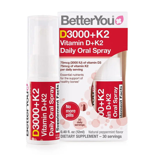 BetterYou D3000 + Vitamin D + K2 Spray 12ml BetterYouAU supplements