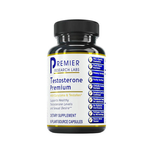 Premier Research Labs Testosterone Premium - Testosterone Supplement for Men, All Natural Testosterone Complex, Premier Labs Testosterone Support, Fenugreek, Cordyceps & Maca - 90 Vegetarian Capsules Premier Research LabsAU supplements