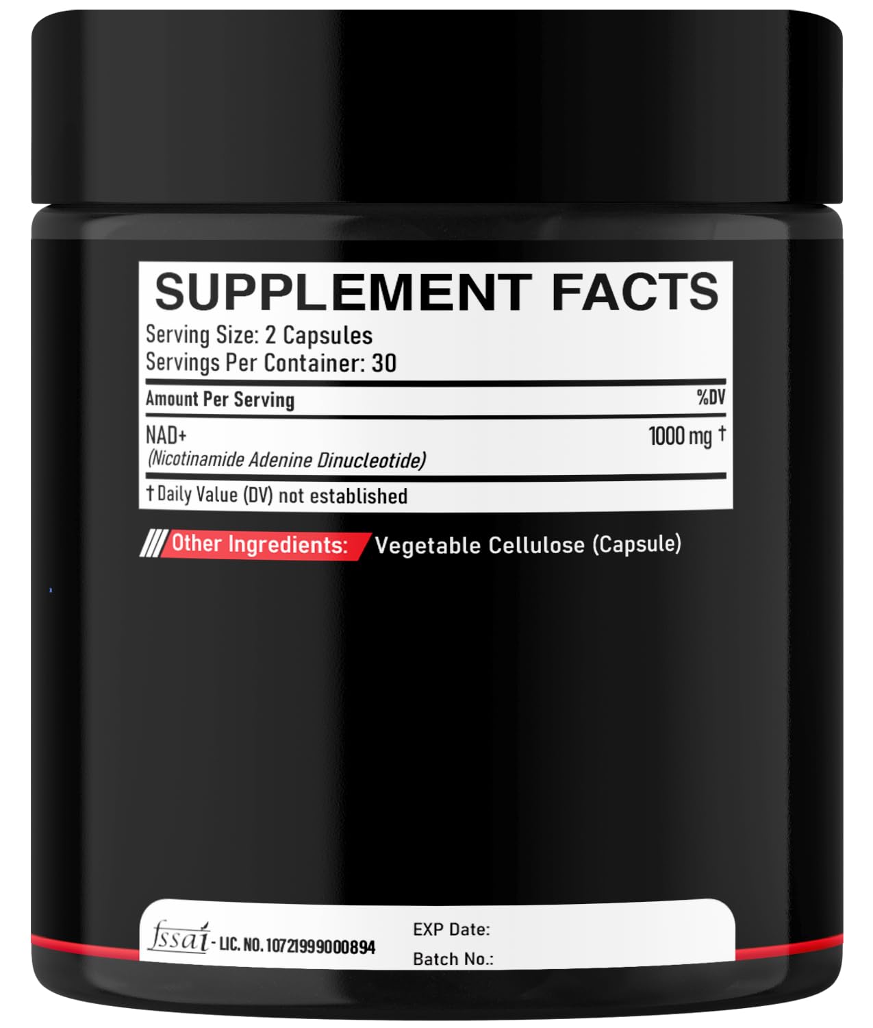 DEDICAD NAD Supplement 1000 mg - Pure NAD Supplement - Energy and DNA Repair, Aging Defense, Brain Function - 60 Capsules DEDICAD Au supplements