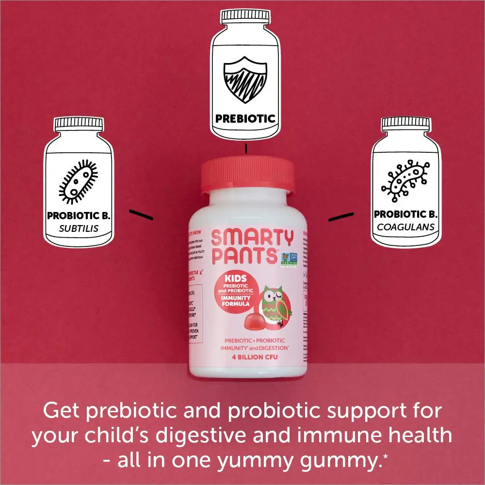 SmartyPants Teen Guy Multivitamin Gummies: Omega 3 Fish Oil (EPA/DHA) & Kids Probiotic Immunity Gummies: Prebiotics & Probiotics for Digestive Health and Immune Support Supplement SmartyPants Au supplements