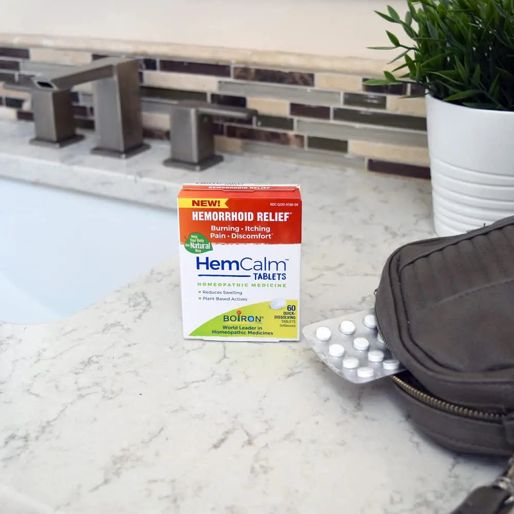 Boiron HemCalm Tablets for Hemorrhoid Relief of Pain, Itching, Swelling or Discomfort - 60 Count Boiron Au supplements