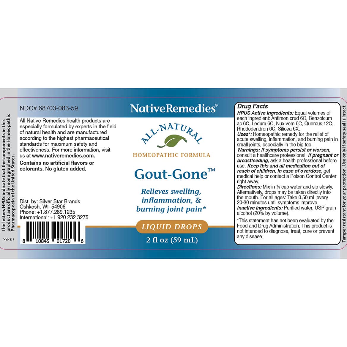Native Remedies Gout-Gone 2 Pack Native Remedies Au supplements