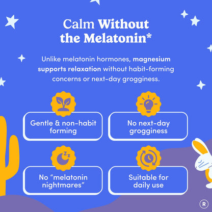 FIRST DAY Kids Magnesium Citrate Gummies (Ages 4+) with No Melatonin | Calm Kids Magnesium Gummies | Bedtime Supplement for Better Sleep with Suntheanine FIRST DAYUS supplements