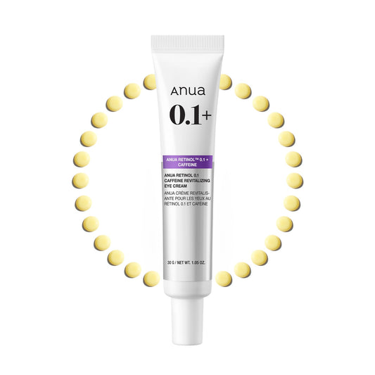 Anua Retinol 0.1 Caffeine Revitalizing Eye Cream, Lightweight Formula for Dark Circles & Puffiness ANUAUS supplements