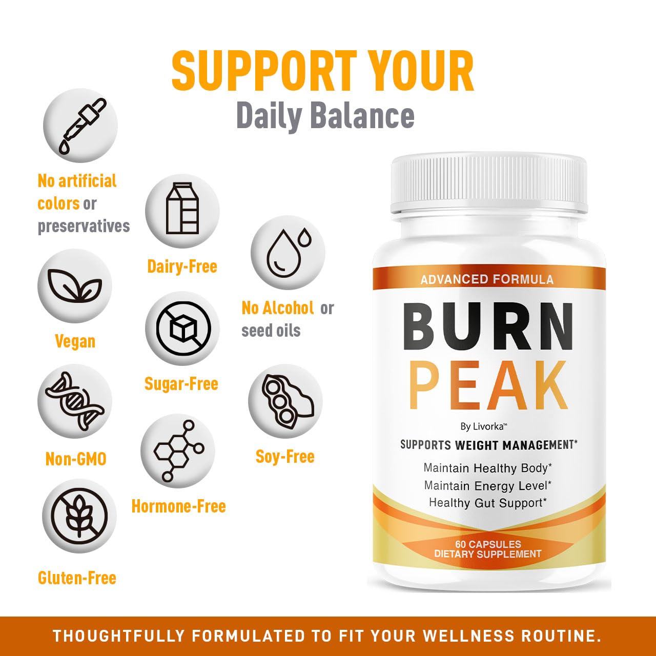 (2 Pack) Burn Peak Capsules - Official BurnPeak Weight Pills Advanced Premium Support, All Natural Burn Peak Pink Salt Trick Supplement for Overall Health & Wellness Reviews, 120 Capsules for 2 Months pharmageticsAu supplements