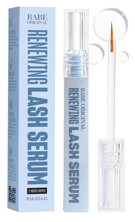 BABE ORIGINAL Renewing Lash Serum – Prostaglandin-Free, Peptide-Infused Gentle Lash Serum for Fuller, Longer-Looking Lashes, Lash Enhancing Treatment BABE ORIGINALUS supplements