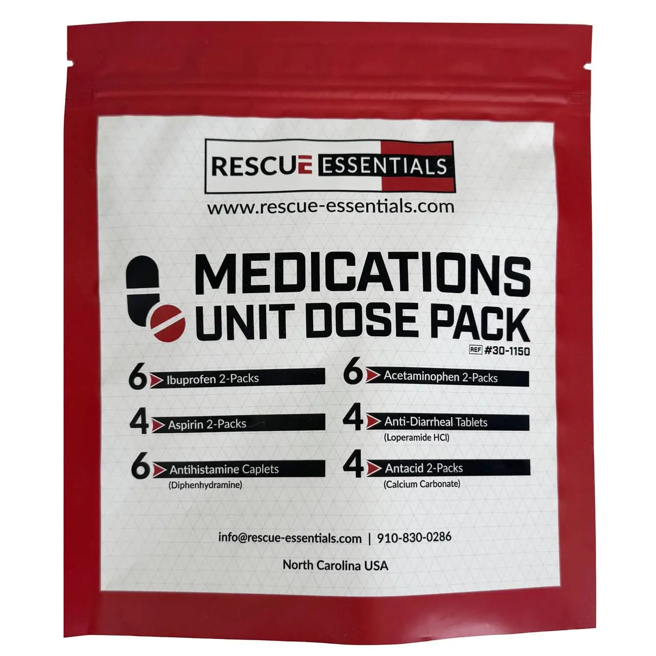 MEDICATIONS Unit DOSE Pack by RESCUE ESSENTIALS Rescue Essentials Au supplements