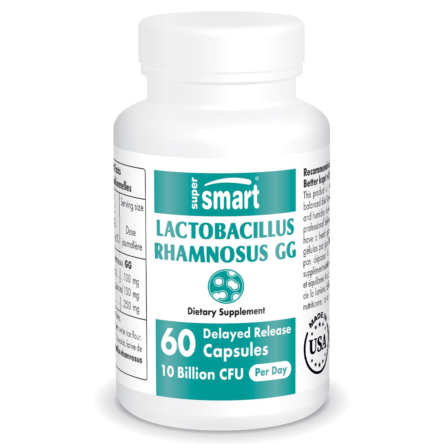 Supersmart - Lactobacillus Rhamnosus GG 10 Billion CFU per Day (LGG Probiotic Supersmart Au supplements