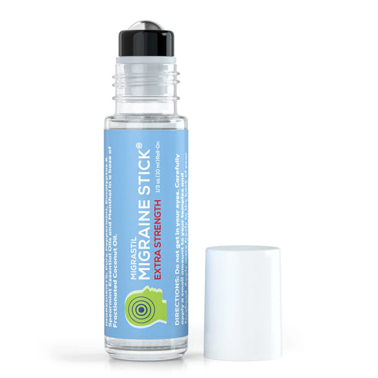 Basic Vigor Migrastil Extra Strength Migraine Stick Advanced Formula, Strong Aromatherapy Roll On Includes Menthol, Essential Oils, No Lavender, Made in The USA. Basic VigorAU supplements