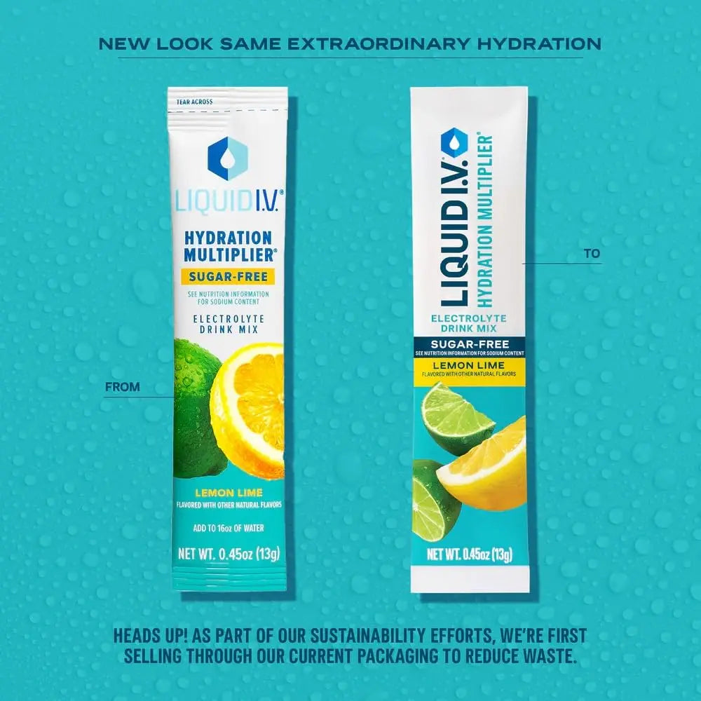 Liquid I.V.® Hydration Multiplier Sugar-Free - Lemon Lime | Electrolyte Powder Drink Mix | 1 Pack(14 Servings) Liquid I.V. Au supplements