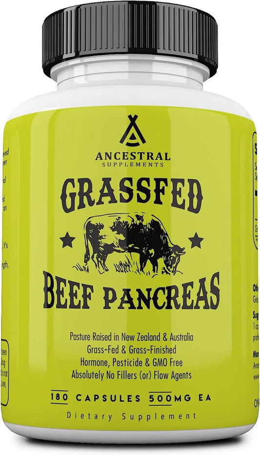 Ancestral Supplements Grass Fed Pancreas — Digestive, Proteolytic Enz Ancestral Supplements StoreAU supplements