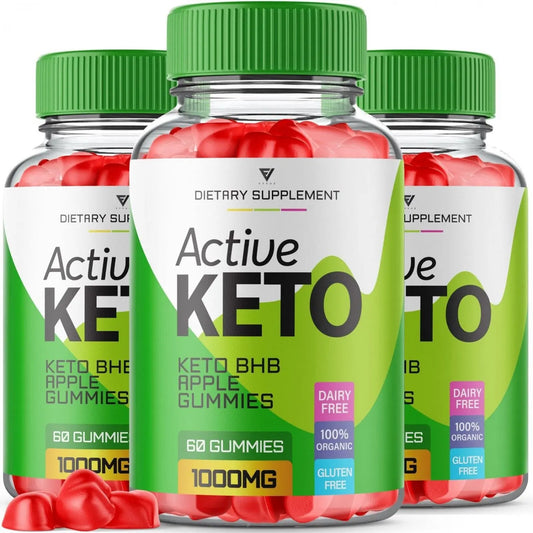 3x Active Keto BHB ACV Gummies 1000MG Apple Cider Vinegar (180 Gummies) PurviaAU supplements