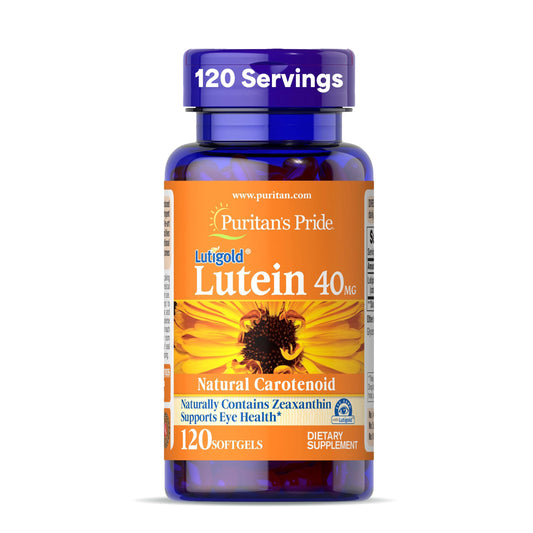 Puritan's Pride Premium Lutigold™ Lutein Carotenoid 40mg with Zeaxanthin for Men and Women, Dietary Supplement for Eye Health Support Puritan's PrideUS supplements