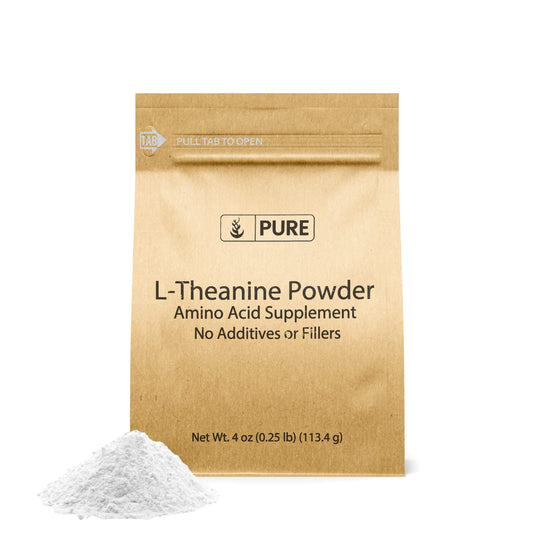 PURE ORIGINAL INGREDIENTS L-Theanine (4 oz) Amino Acid Supplement, No Additives or Fillers PURE ORIGINAL INGREDIENTSAu supplements
