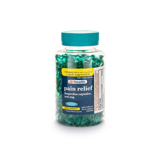 A+Health Ibuprofen 200 Mg Softgels, Pain Reliever/Fever Reducer (NSAID), 300 Count A+HealthAu supplements