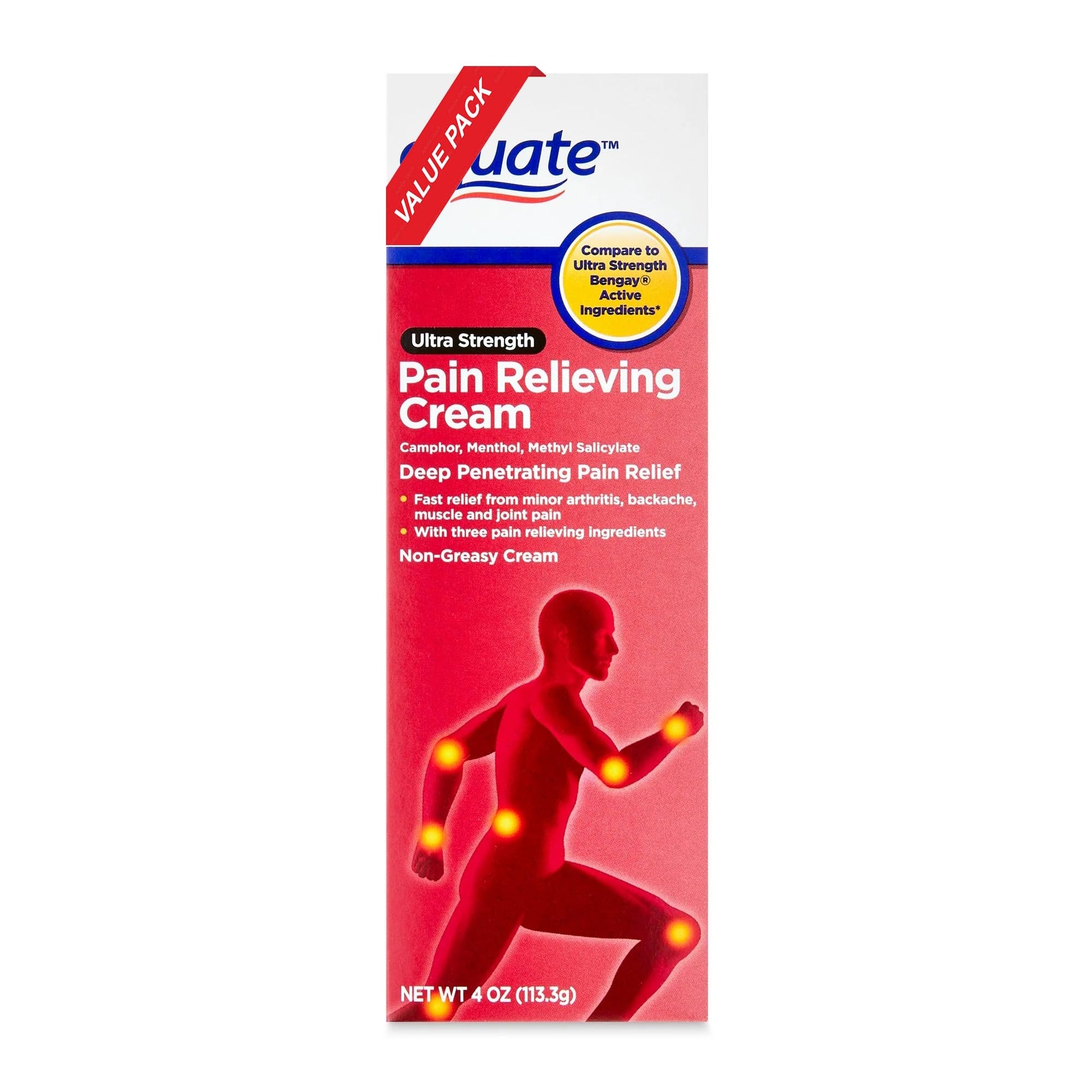 Equate Ultra Strength Pain Relieving Cream, Equate Ultra Strength Pain Relieving Cream Muscle Rub, 4 oz Aus Healthcare Au supplements