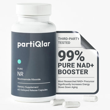 partiQlar NR Supplement - High Purity Nicotinamide Riboside Capsules - NAD+ Booster for Anti-Aging, Cellular Energy & Repair