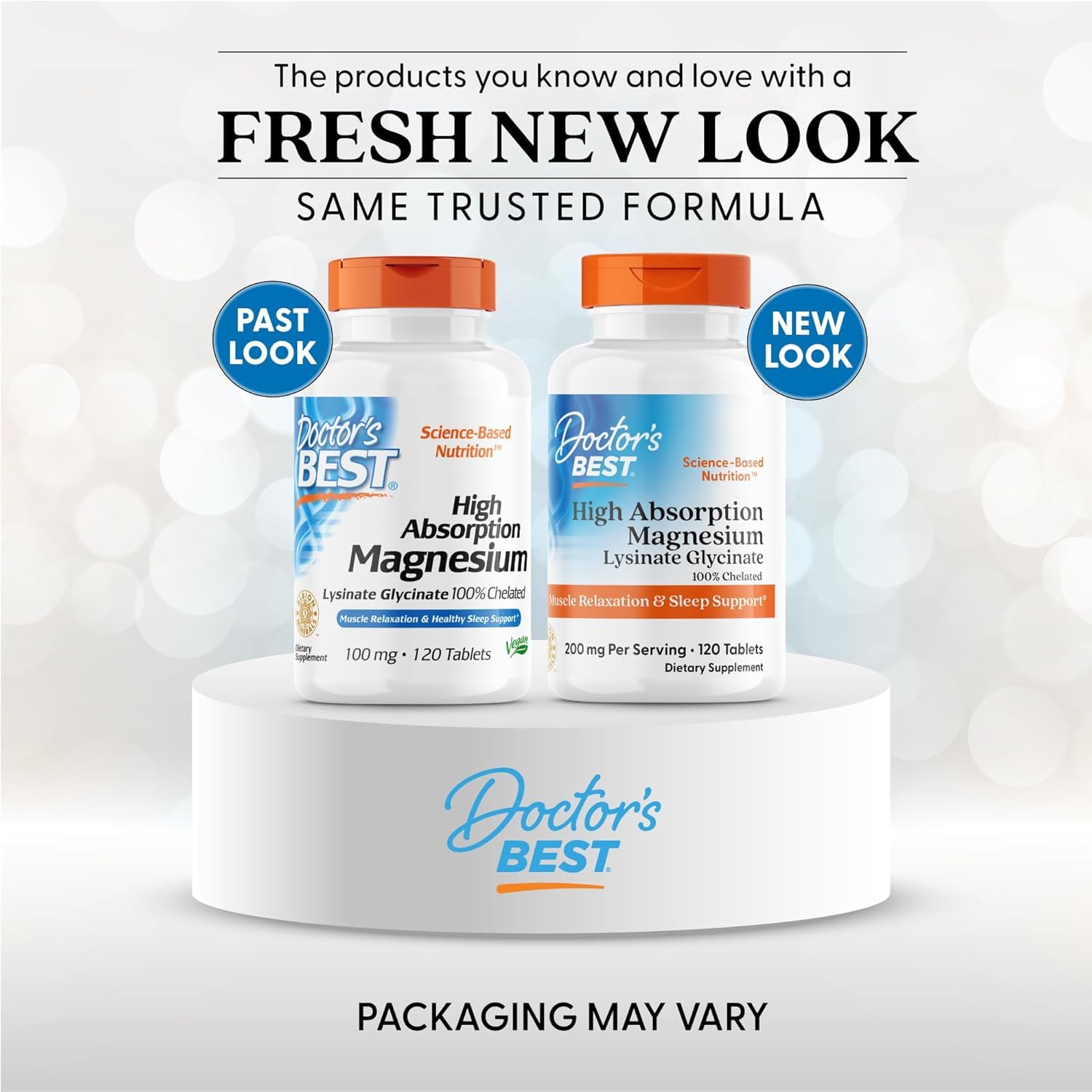 Doctor's Best High Absorption Magnesium Glycinate Lysinate Supplement for Sleep Support - Chelated Magnesium Tablets for Women & Men, 200mg per Serving, Supports Calm & Relaxation, Vegan - 120 Count Doctor's BEST Au supplements