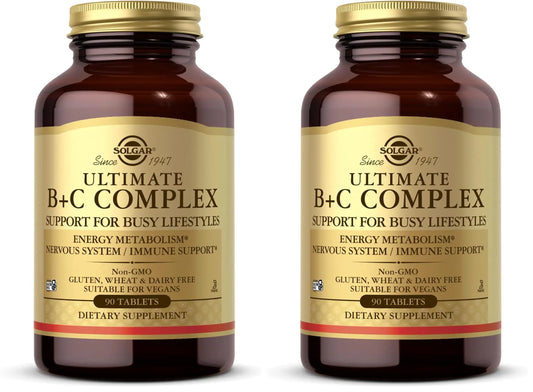Solgar Ultimate B+C Complex Stress Formula 90 Tablets (Pack of 2) SolgarAU supplements
