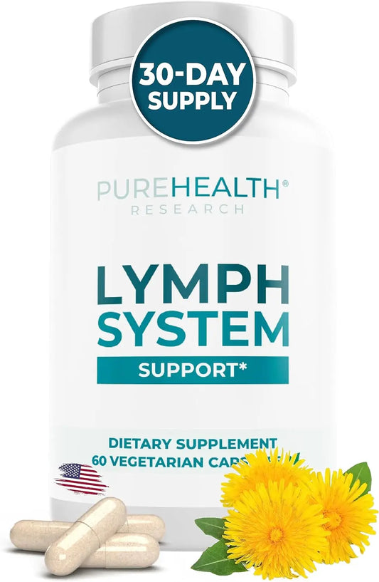 PUREHEALTH RESEARCH Lymph System Support Supplement - Lymphatic PUREHEALTH RESEARCH StoreAU supplements
